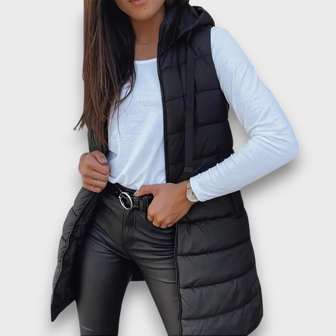 Kiara | Hooded Puffer Vest – Clark & Marvis